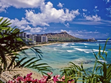 Waikiki Beach and Diamond Head