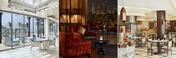 Waldorf Astoria Dubai Palm Jumeirah, Palm Avenue Restaurant, Serafina Bar and Mezzerie Restaurant