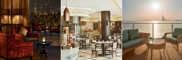 Waldorf Astoria Dubai, Serafina Bar, Mezzerie Restaurant, and a balcony with sea views