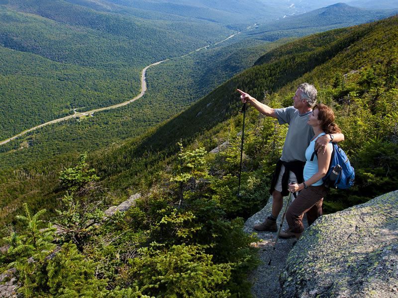 Walking Cannon Mountain, New Hampshire
