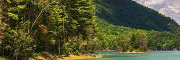 Watauga Lake in Cherokee National Forest, Tennessee