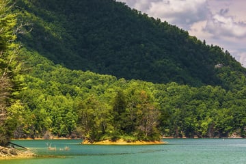 Watauga Lake in Cherokee National Forest, Tennessee