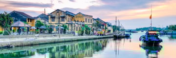 Waterfront Along River in Hoi Vietnam
