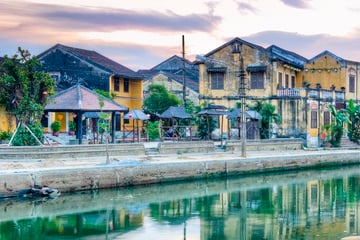 Waterfront Along River in Hoi Vietnam