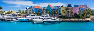 The waterfront at Paradise Island