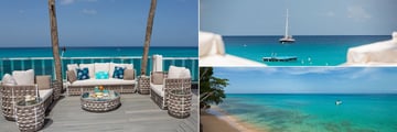 Beach Deck, Ocean View and the Beach at Waves Hotel & Spa by Elegant Hotels