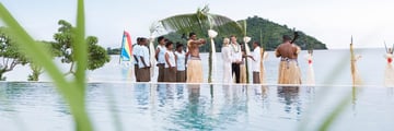 Fiji beach wedding at Liku Liku