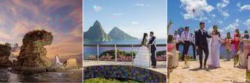 Wedding venues at Jade Mountain