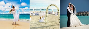 Wedding scenery & beach reception, Sun Siyam Iru Fushi