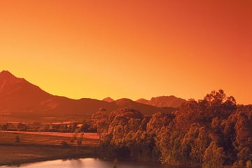 Sunset over Western Cape