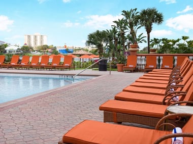 Sun loungers, Westgate Palace Resort