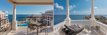 Deluxe Sea View Balcony and Tower Guest Room Terrace at The Westin Dragonara