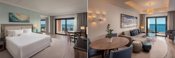 Junior Suite and Luxury Bay Suite at The Westin Dragonara