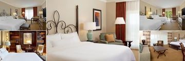 Westin Riverwalk, (clockwise from top left): Spa Guest Room, King Guest Room, River View Double Guest Room, Junior Suite and Luxury Suite
