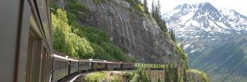 The White Pass on the Yukon railroad