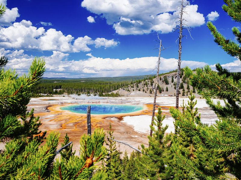 Yellowstone grand prismatic spring