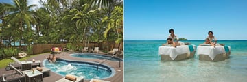 Zoetry Montego Bay, Outdoor Spa Jacuzzis and Massages in the Sea