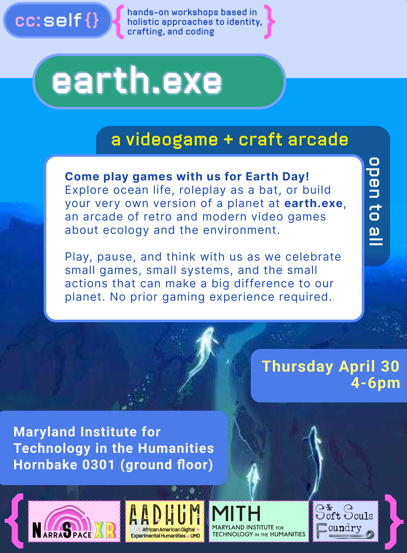 Promotional image for earth.exe, a videogame + craft arcade