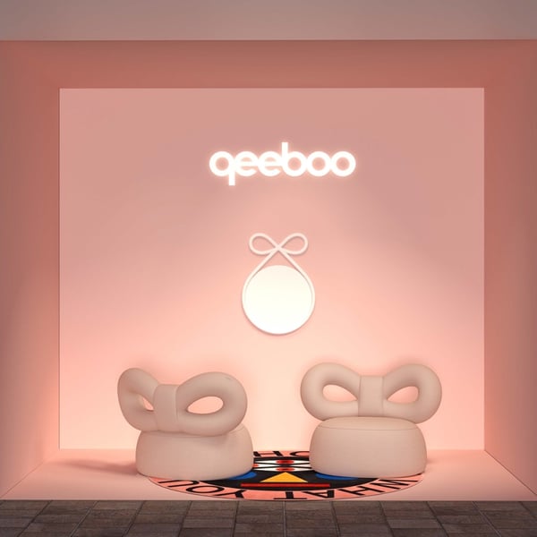 qeeboo リボンチェア　① ribbon-chair-white-02-