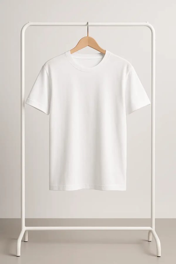 Weißes Premium-T-Shirt