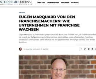 Porträt von Eugen Marquard im Unternehmerjournal