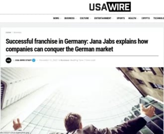 Beitrag bei USA Wire mit Jana Jabs über den Franchise-Markt in Deutschland