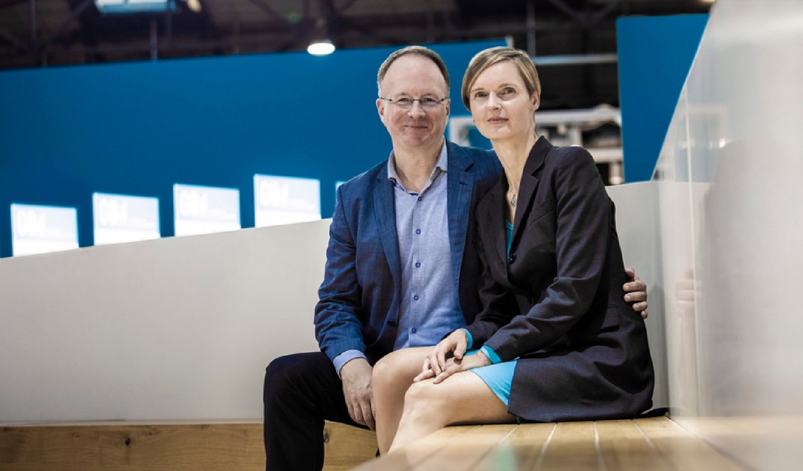 Eugen Marquard und Jana Jabs auf einer Franchise-Messe.