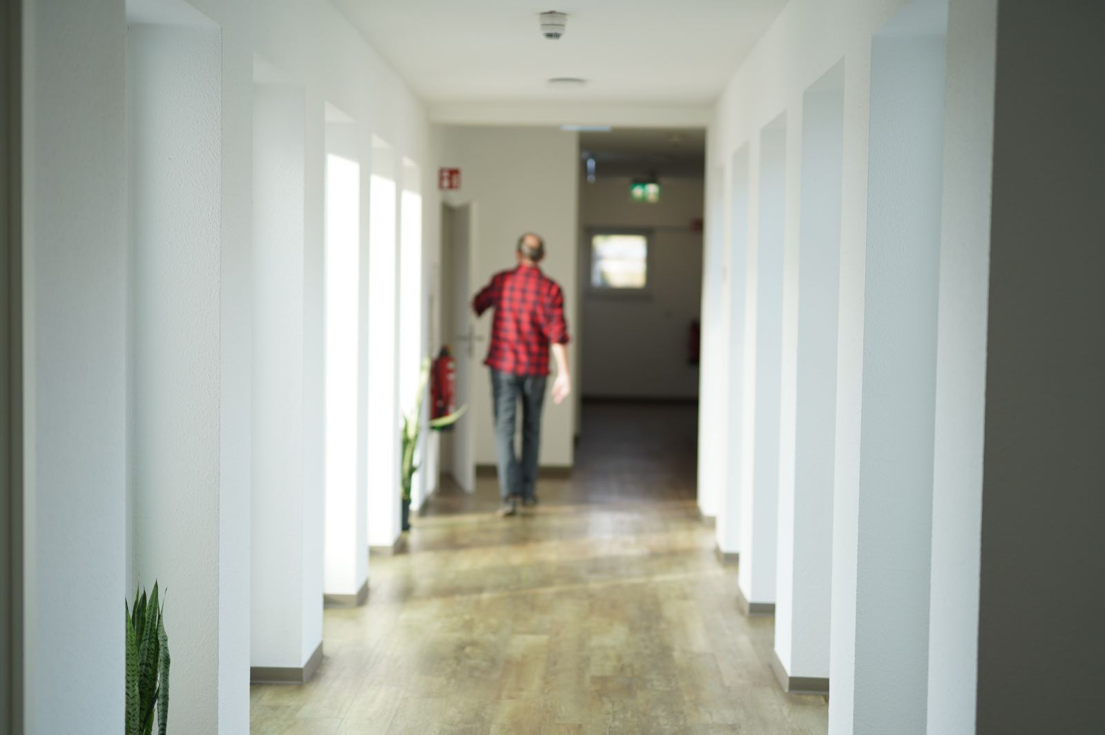 Heller Flur der Wohngemeinschaft