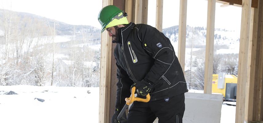 Man working outside in Hivis gear