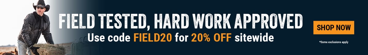 Field Tested, Hard Work Approved. Use code FIELD20 for 20% OFF Sidwide. Shop Now