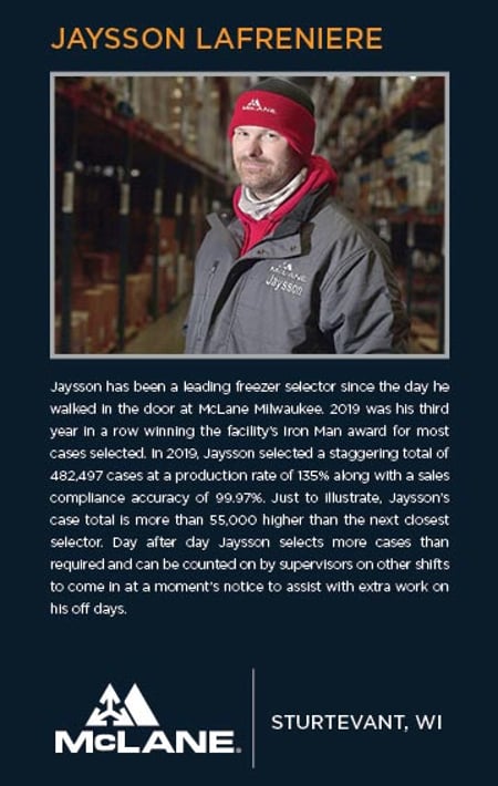 Jaysson LaFreniere Warehouse Hero