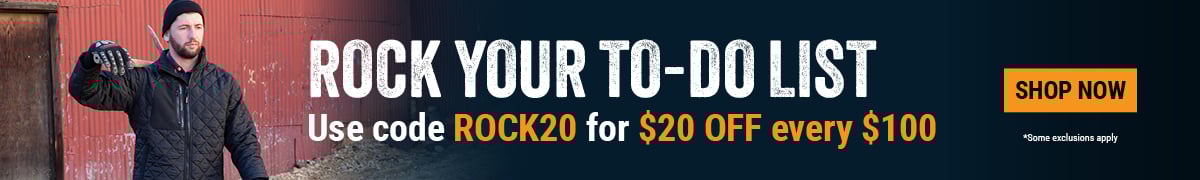 Rock your to-do list. Use code ROCK20 for $20 off every $100.