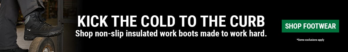 KICK THE COLD TO THE CURB. Shop non-slip insulated work boots made to work hard.