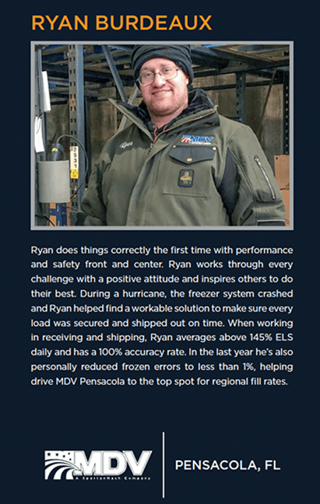 Ryan Burdeaux Warehouse Hero