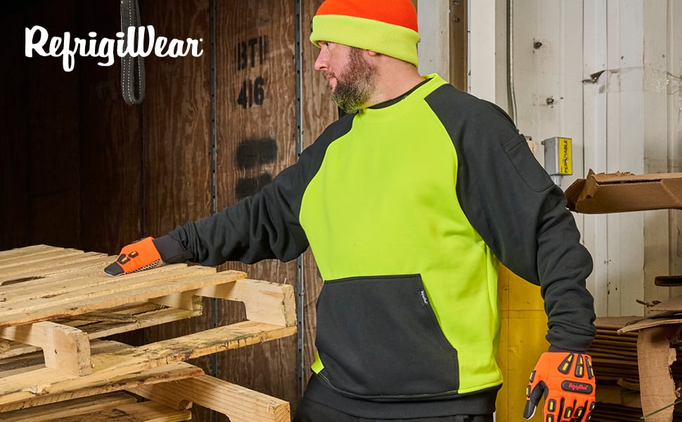 KEEPING PERIPHERALS CLEAR. Lose the hood and win at safety. Crewneck styles give you back your full range of sight.