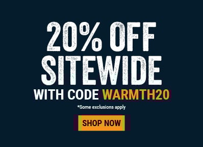20% OFF SITEWIDE WITH CODE WARMTH20. Shop Now. Some exclusions apply