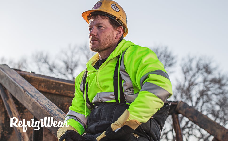RefrigiWear®: HiVis Hooded Sweatshirt