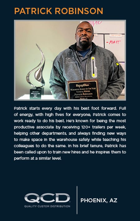 Patrick Robinson Warehouse Hero