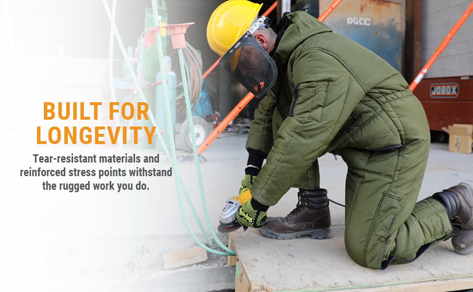 BUILT FOR LONGEVITY. Tear-resistant materials and reinforced stress points withstand the rugged work you do.  