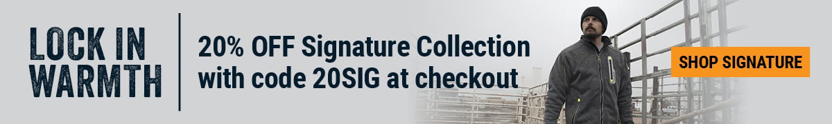 LOCK IN WARMTH & BIG DEALS Use code 25SIG for 25% OFF Signature Collection. 