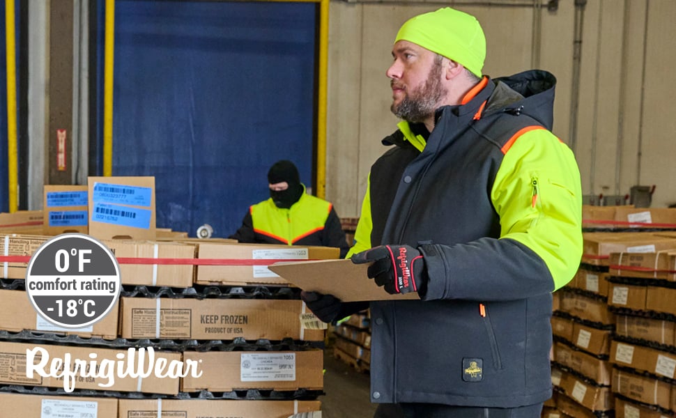 Man wearing the FrostFlex Insulated Jacket