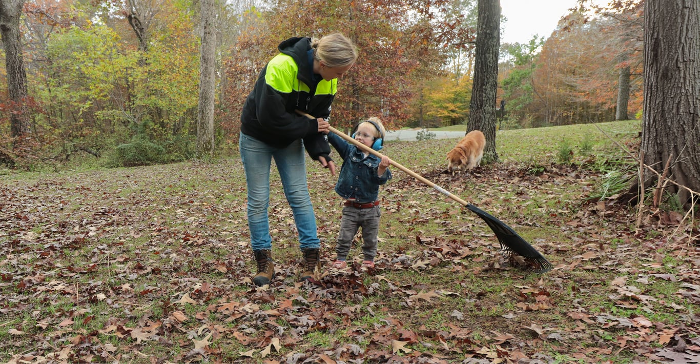 RAKE IN THE WARMTH. Gear up with warm workwear for crisp mornings. Use the code RAKE20 for $20% OFF $100.