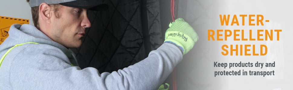 WATER-REPELLENT SHIELD Keep products dry and protected in transport