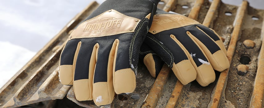 Iron-Tuff Insulated work gloves have a pre-curved, ergonomic fit that makes it easier to move your hands and fingers.