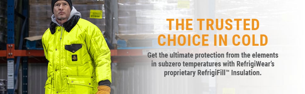 THE TRUSTED CHOICE IN COLD. Get the ultimate protection from the elements in subzero temperatures with RefrigiWear’s proprietary RefrigiFill™ Insulation. 