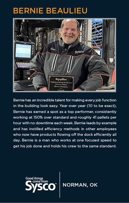 Bernie Beaulieu Warehouse Hero