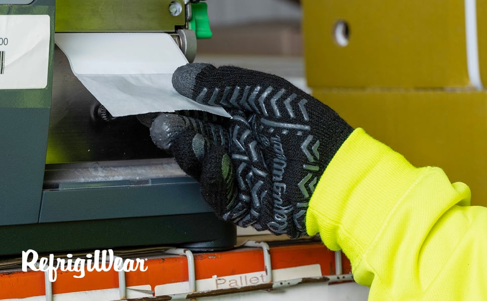 Herringbone Grip Gloves with 3-Finger Dip Glove