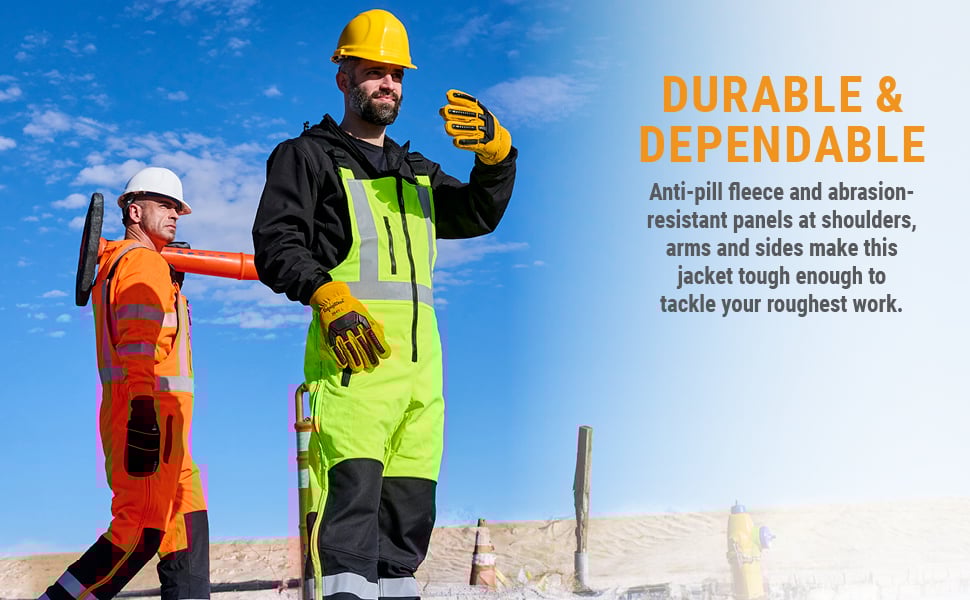 DURABILITY YOU CAN COUNT ON Abrasion-resistant patches at the knees and heels ensure these overalls can handle the toughest tasks without wearing out.