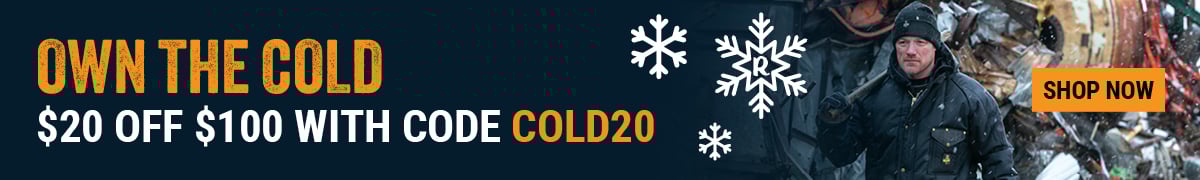 THERE’S NO QUIT IN COLD. Use code COLD20 for $20 OFF $100.    Shop Now.