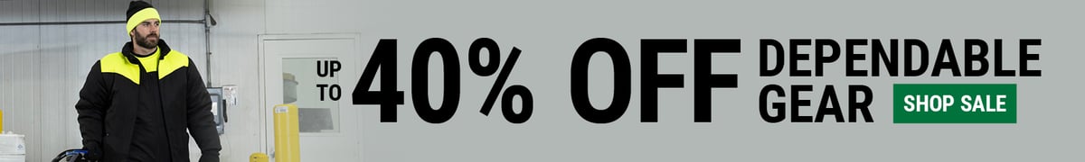 UP TO 40% OFF DEPENDABLE GEAR .